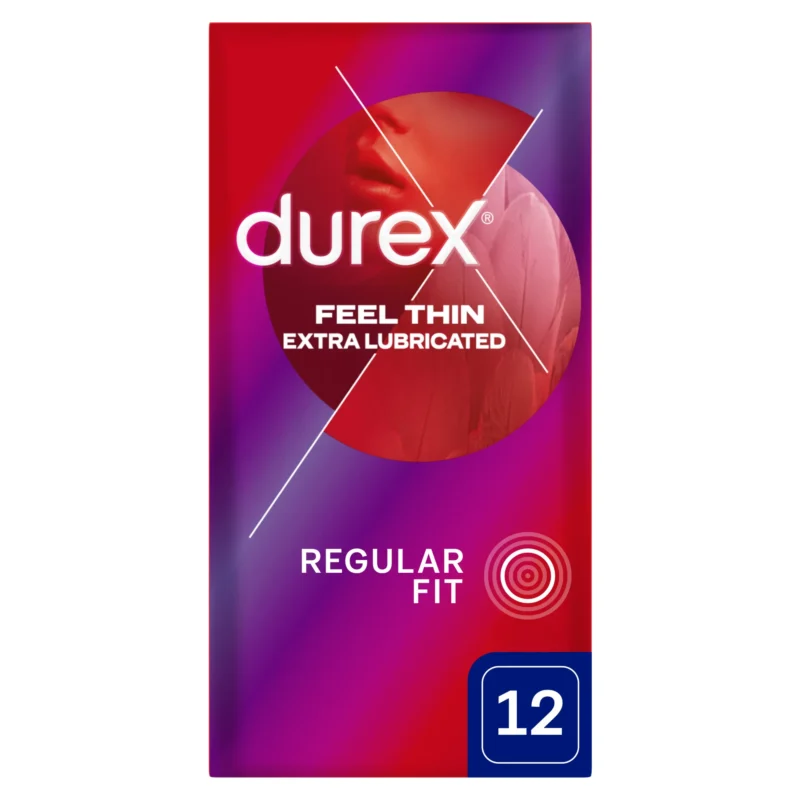 Durex Fetherlite Elite Kondome 12 Stück – ultradünne Latexkondome mit extra Gleitmittel