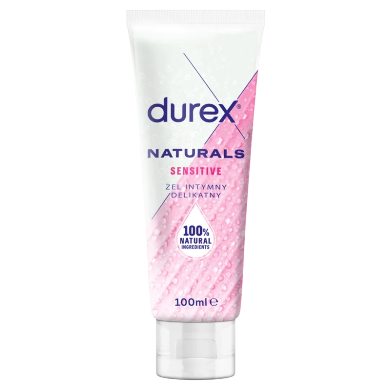 Durex Naturals Sensitive Intimgel 100 ml mit Aloe Vera – sanftes Gleitgel für empfindliche Haut