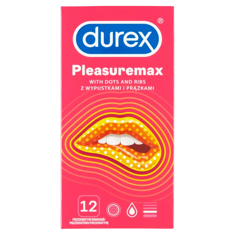 Durex Pleasuremax, gerippte Kondome, Kondome mit Noppen, Latex Kondome, Durex Kondome