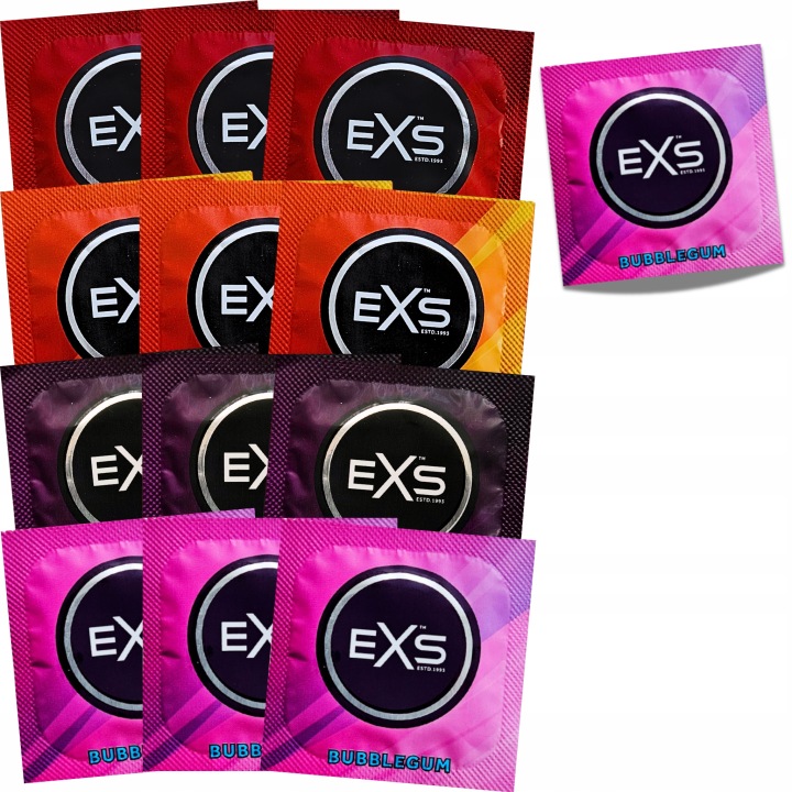 EXS Kondom Mix Geschmack 48 Stück aromatisierte Latexkondome