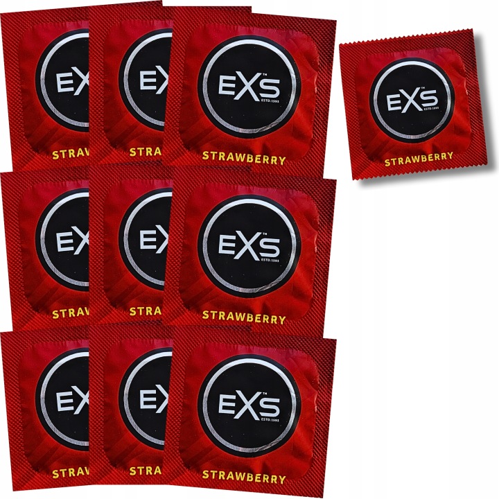 EXS Erdbeer Sorbet Kondome 50 Stück aromatisierte Latexkondome