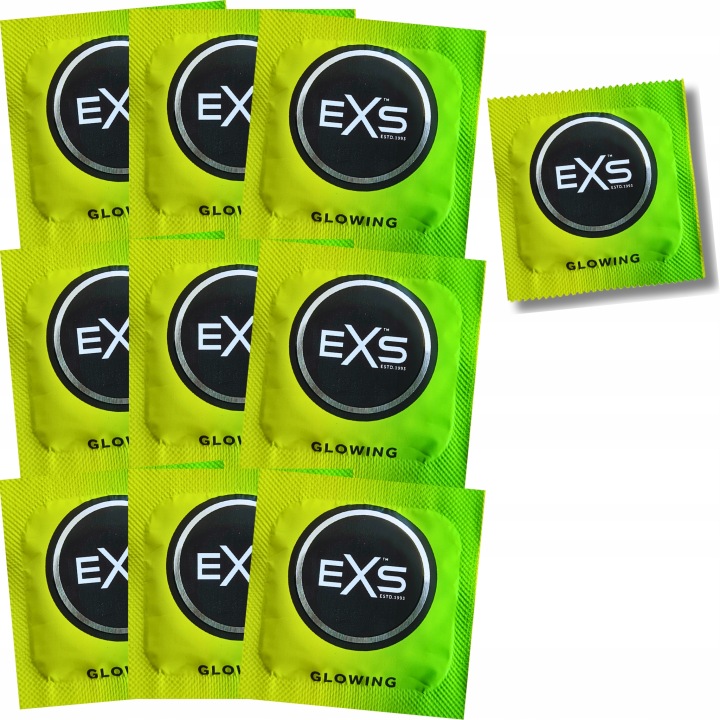 EXS Glow Kondome 50 Stück leuchtende Latexkondome