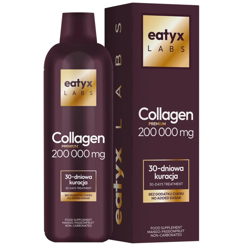 Eatyx Labs Kollagen Drink 200000 mg Mango Maracuja 1000 ml flüssiges Kollagen mit Vitaminen
