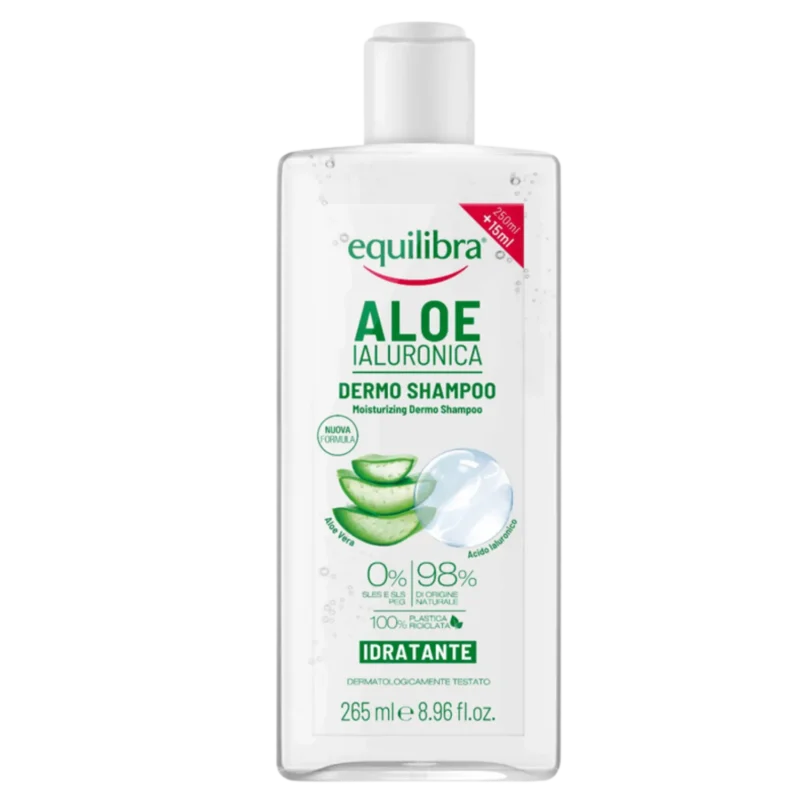 Equilibra Aloe feuchtigkeitsspendendes Shampoo mit Aloe Vera 265 ml
