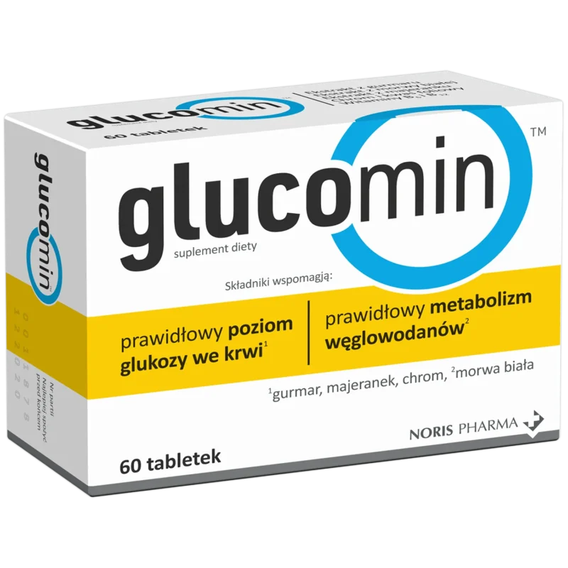 Glucomin 60 Tabletten Nahrungsergänzung für Blutzucker und Stoffwechsel mit Pflanzenextrakten