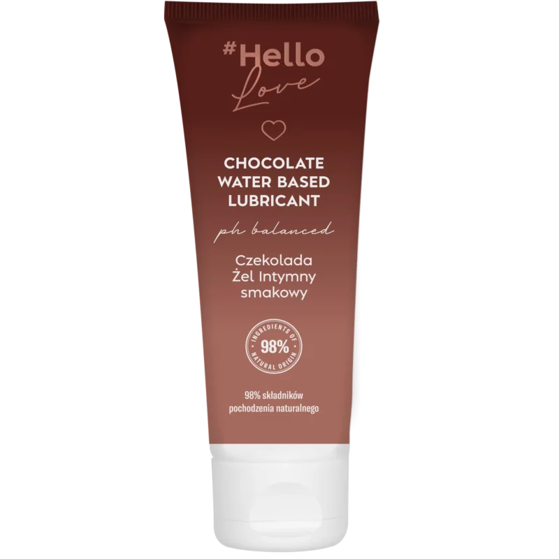 Hello Love Intimgel Schokolade 75 ml feuchtigkeitsspendendes veganes Gleitgel mit Geschmack