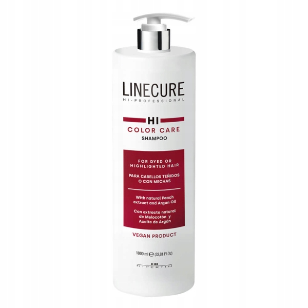 Hipertin Linecure Color Argan Oil Shampoo 1000 ml Farbschutz Shampoo für coloriertes Haar mit Arganöl