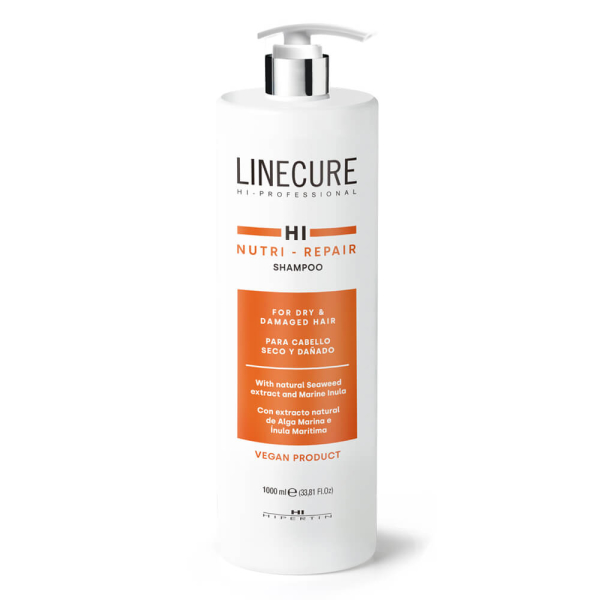 Hipertin Linecure Nutri-Repair Shampoo 1000 ml feuchtigkeitsspendendes Reparatur Shampoo für trockenes und geschädigtes Haar