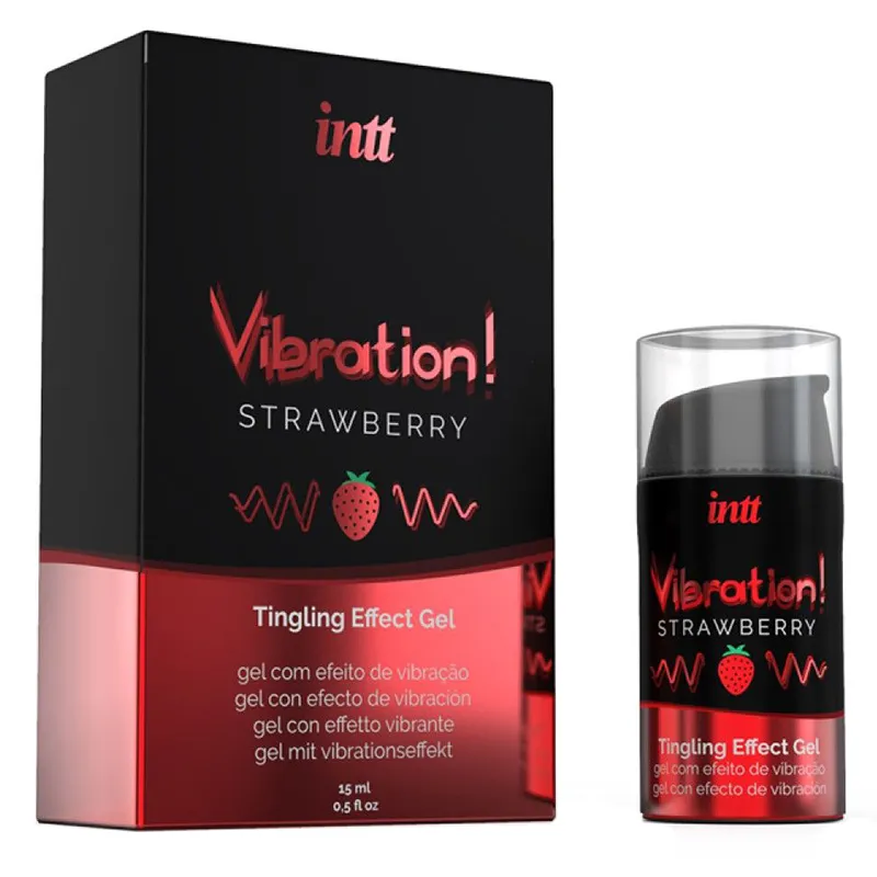 Intt Vibration Strawberry Stimulationsgel 15 ml – vibrierendes Intimgel mit Erdbeerduft