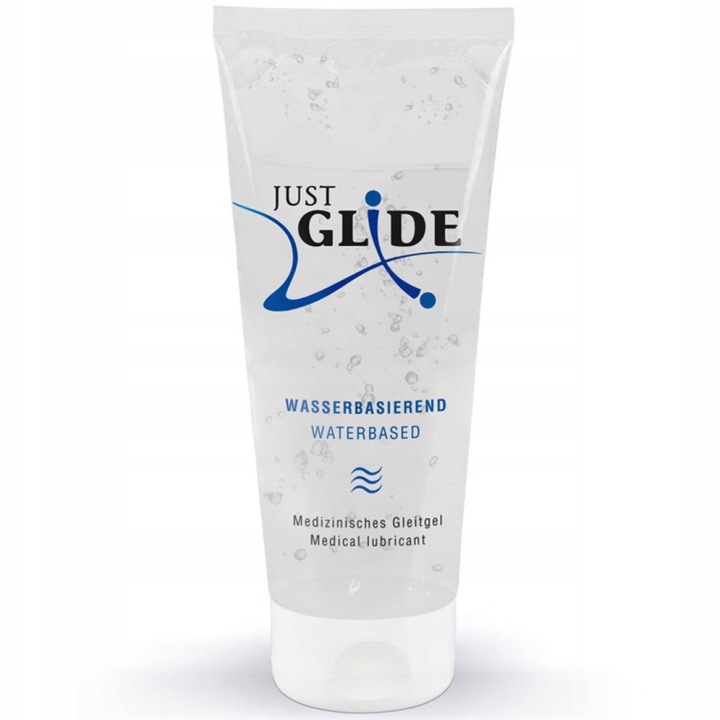 Gleitgel auf Wasserbasis, veganes Gleitgel, Intimgel, kondomsicheres Gleitgel, Just Glide