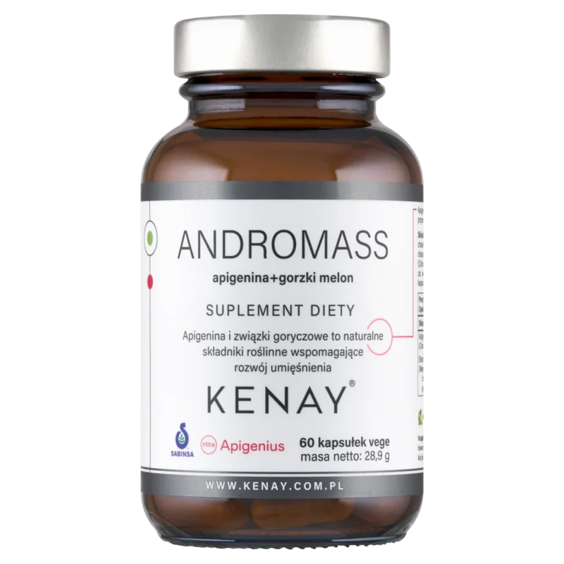 Kenay AndroMass Apigenin + Bittermelone 60 vegetarische Kapseln mit Apigenin aus Grapefruit und Bittermelonenextrakt