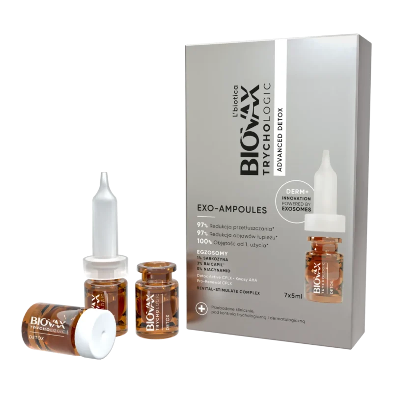 Biovax Trychologic Detox Exo-Ampullen 7 x 5 ml – reinigen Kopfhaut und reduzieren Schuppen