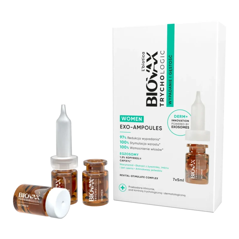 Biovax Trychologic Exo-Ampullen für Frauen 7 x 5 ml – gegen Haarausfall und für dichteres Haar