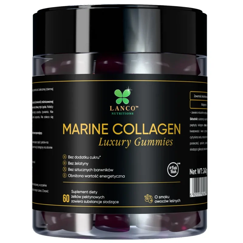 Lanco Nutritions Marine Collagen Luxury Gummies Waldfrucht 60 Stück Kollagen Gummis