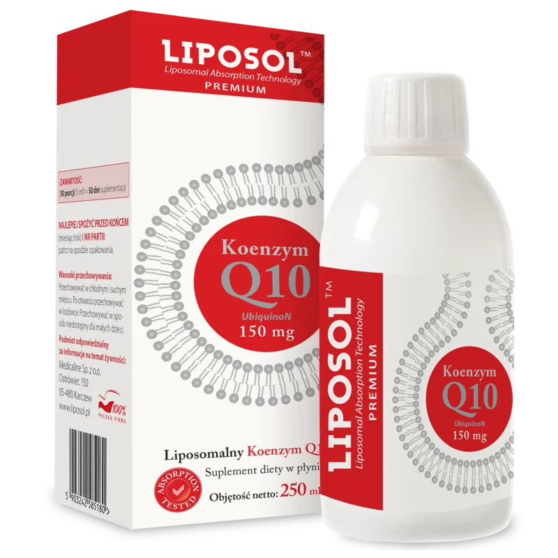 Liposol liposomales Coenzym Q10 150 mg 250 ml – flüssiges Ubichinon Nahrungsergänzungsmittel