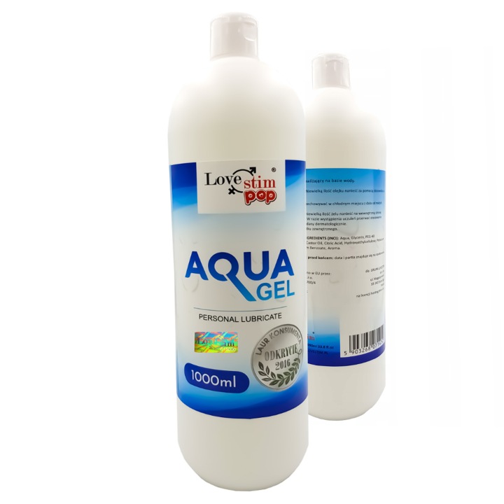 LoveStim Aqua Gleitgel 1000 ml wasserbasiertes Intimgel