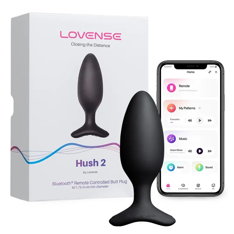 Lovense Hush 2 S vibrierender Analplug mit App-Steuerung aus Silikon