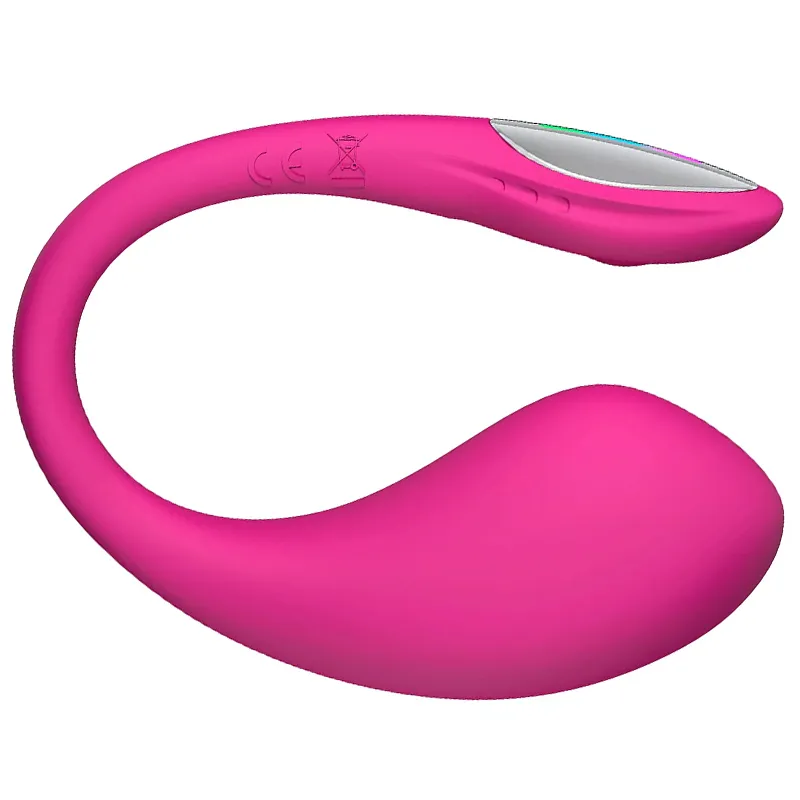Lovense Lush 4 appgesteuerte vibrierende Liebeskugel aus Silikon mit Bluetooth und LED-Licht