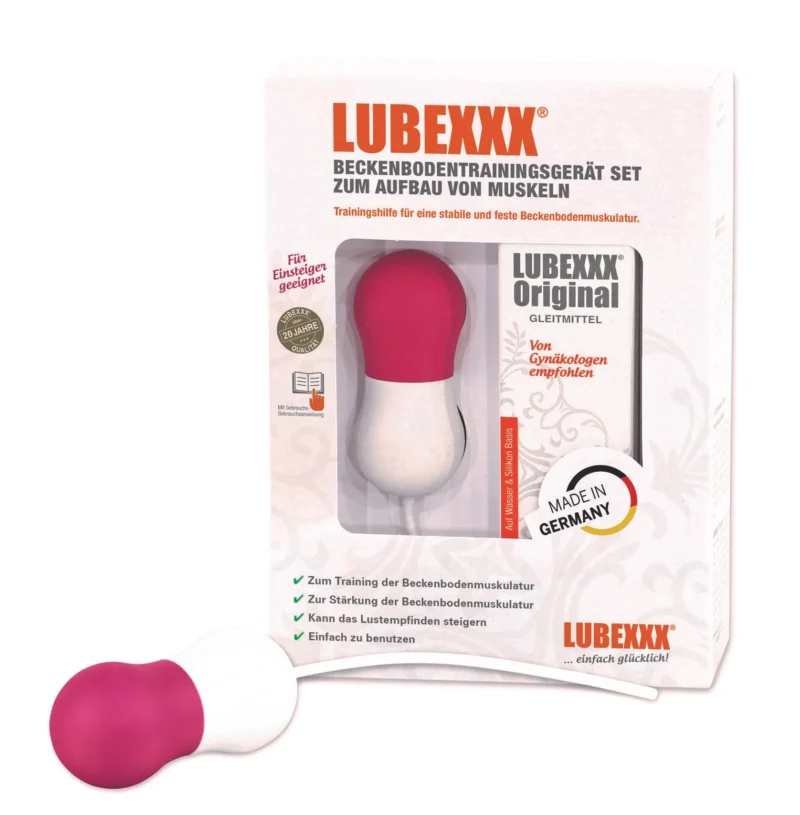 Lubexxx Set für Beckenbodenübungen mit Vaginalgewicht 58 g und Gleitgel