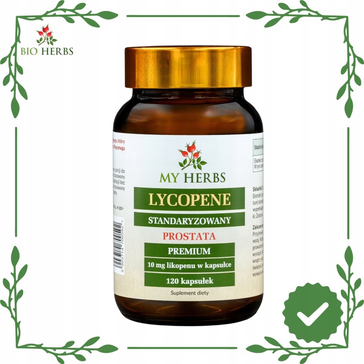 Lycopin Premium 10 mg 120 Kapseln mit Tomatenextrakt Antioxidans zur Unterstützung von Prostata und Herz-Kreislauf-System