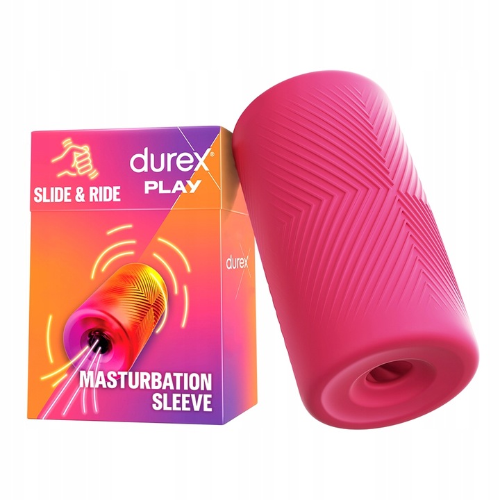 Durex Slide & Ride Masturbator für Männer aus flexiblem Elastomer mit weicher Struktur