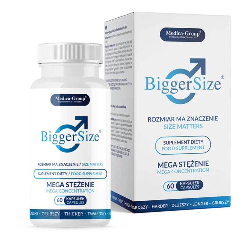 Medica-Group BiggerSize Potenzkapseln mit Maca, Ginseng, Tribulus und L-Arginin – Nahrungsergänzung für Männer, 60 Kapseln