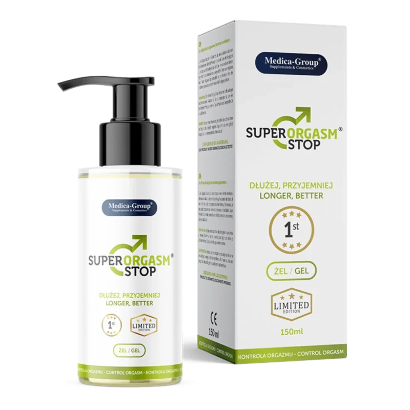 Medica-Group Super Orgasm Stop Delay Gel für Männer 150 ml – Gel zur Verzögerung der Ejakulation