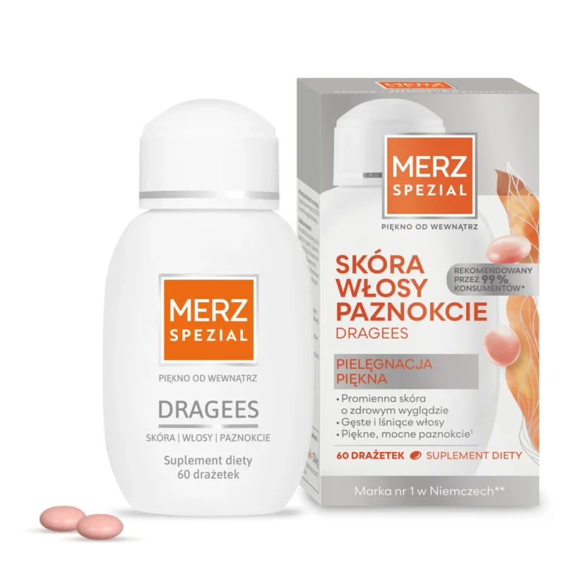 Merz Spezial Dragees 60 Dragees Nahrungsergänzung für Haare Haut und Nägel mit Vitaminen Eisen und Zink