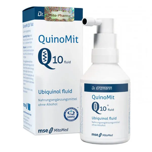 Mito-Pharma QuinoMit Q10 Fluid 30 ml – flüssiges Ubichinol Coenzym Q10 zur Aufnahme über die Mundschleimhaut