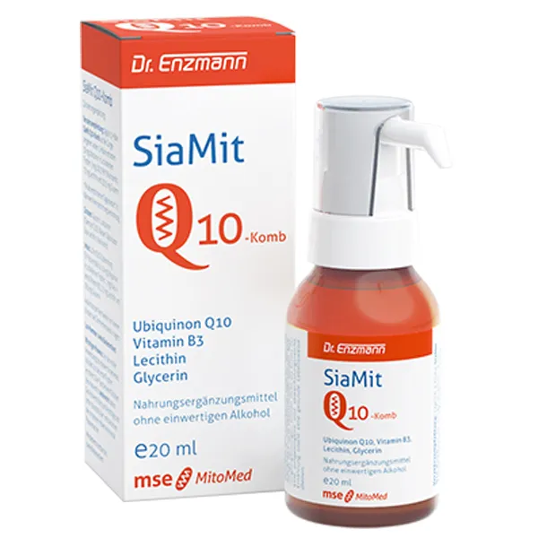 Mito-Pharma SiaMit Q10 Komb 20 ml – flüssiges Coenzym Q10 mit Niacin
