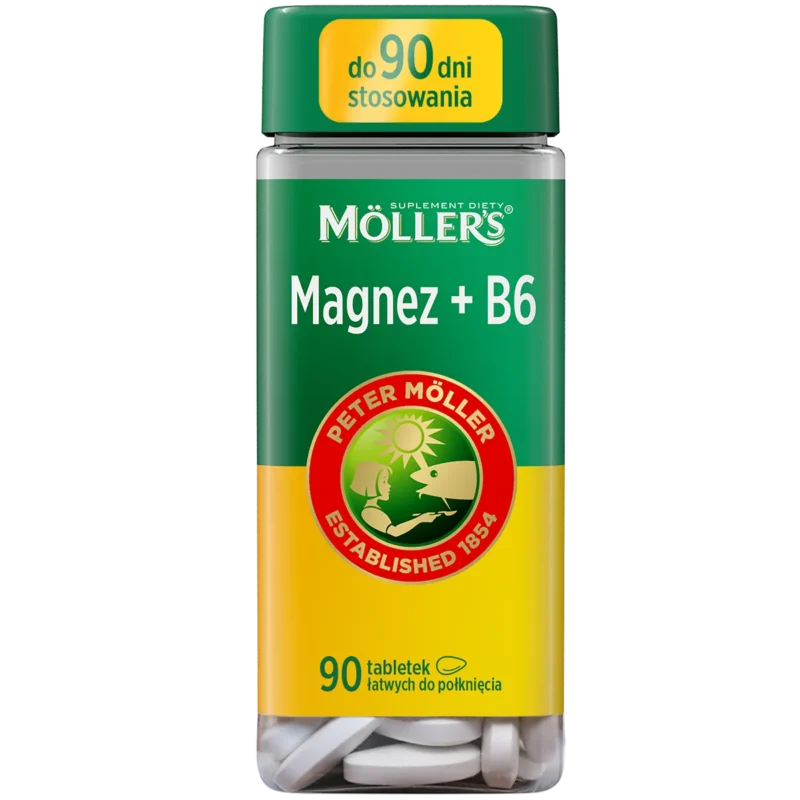 Möller’s Magnesium + Vitamin B6 90 Tabletten Nahrungsergänzung