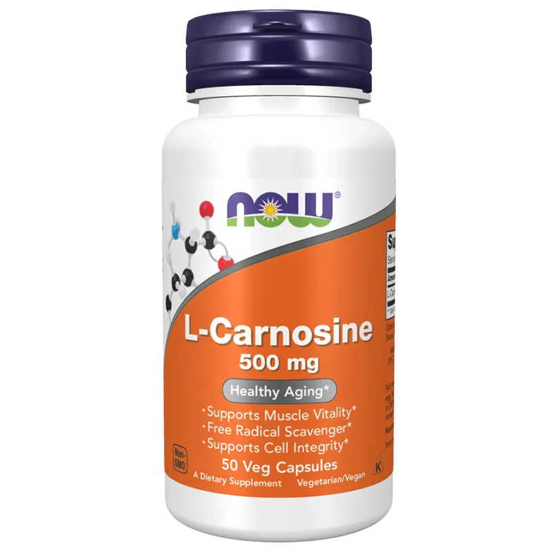 NOW Foods L-Carnosin 500 mg Kapseln Nahrungsergänzung vegetarisch