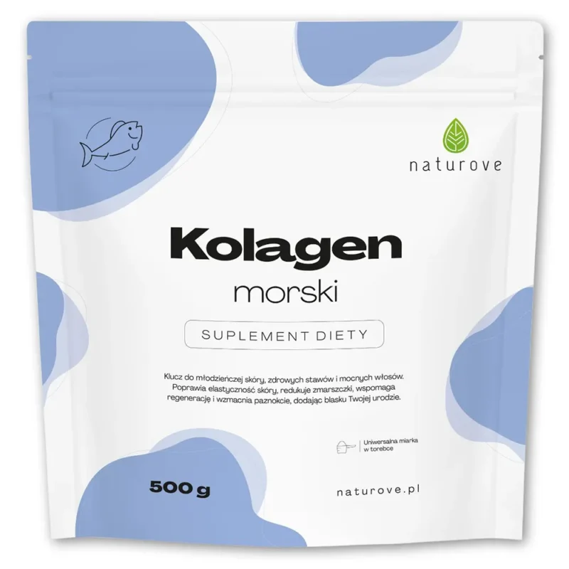 Naturove Marine Kollagen Pulver 500 g reines Fischkollagen ohne Zusatzstoffe