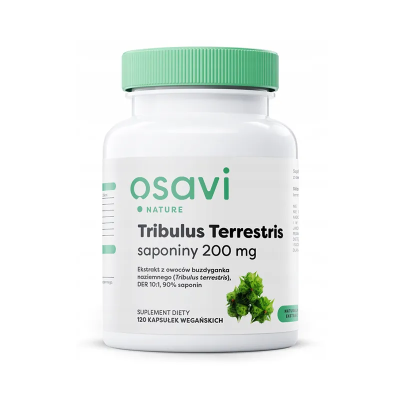 Osavi Nature Tribulus Terrestris – vegane Kapseln mit 200 mg Saponinen aus Tribulus Extrakt