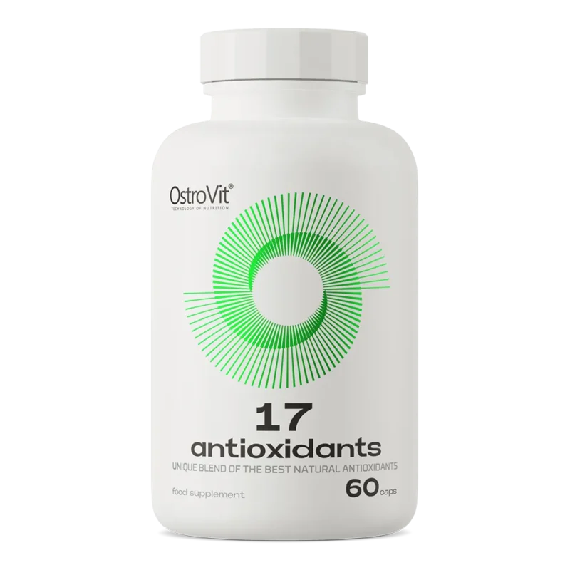 Alt-Text (WordPress): OstroVit 17 Antioxidantien Kapseln mit Vitaminen und Pflanzenextrakten
