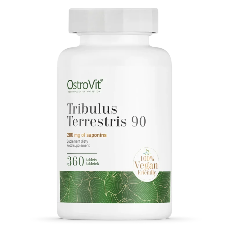 OstroVit Tribulus Terrestris 90 Tabletten mit 90% Saponinen – Tribulus Extrakt zur Unterstützung von Vitalität und Libido, 360 Tabletten