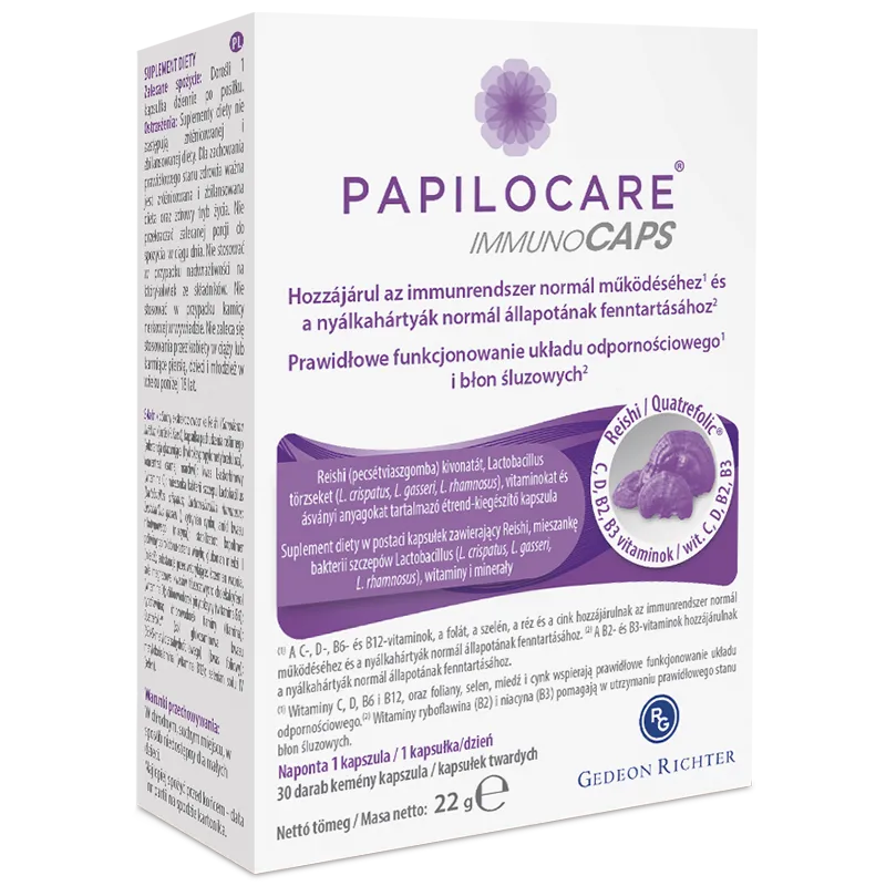 Papilocare Immunocaps 30 Kapseln Probiotika Nahrungsergänzung für Immunsystem