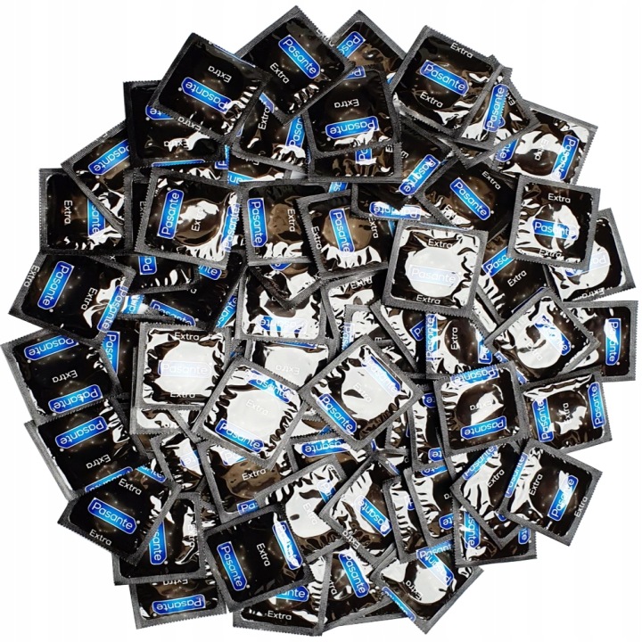 Pasante Extra Kondome 100 Stück extra stark mit Gleitmittel 52 mm
