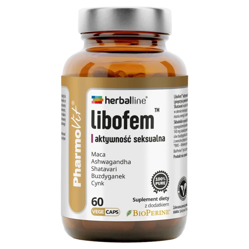 PharmoVit HerbalLine Libofem pflanzliche Kapseln mit Maca, Shatavari und Ashwagandha zur Unterstützung der sexuellen Aktivität