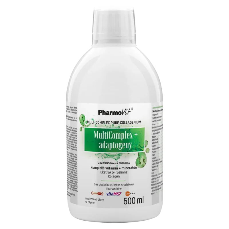 PharmoVit MultiComplex Adaptogene 500 ml flüssiges Multivitamin mit Vitaminen und Pflanzenextrakten