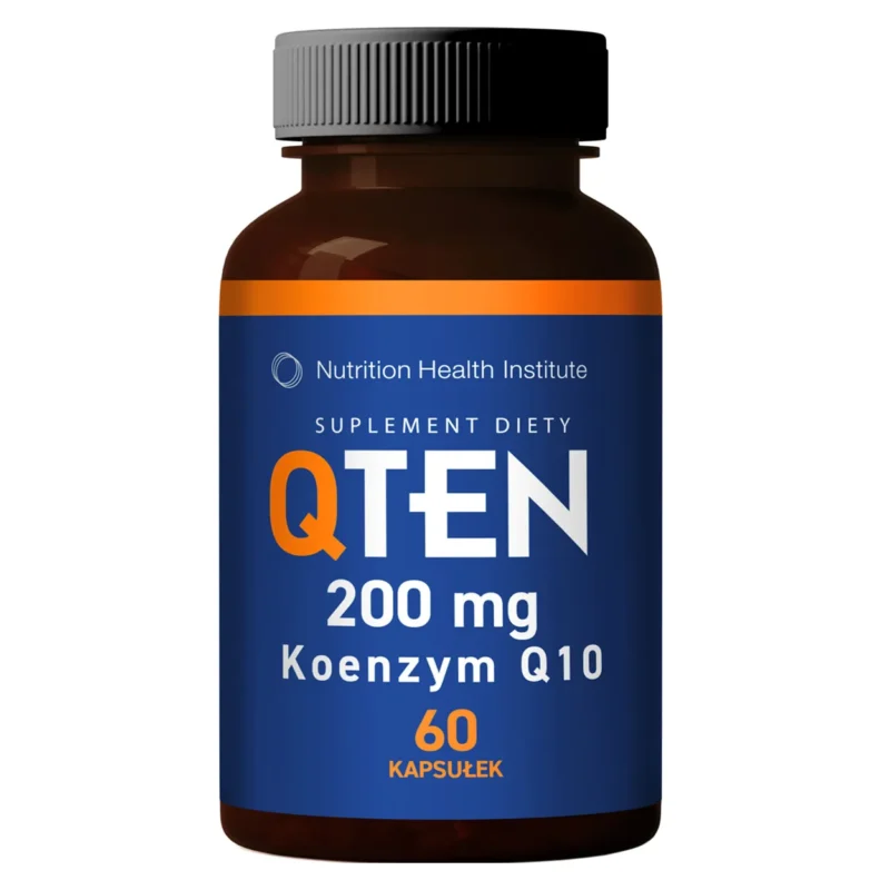 Qten Coenzym Q10 200 mg 60 Kapseln – hochdosiertes Ubichinon Nahrungsergänzung vegan