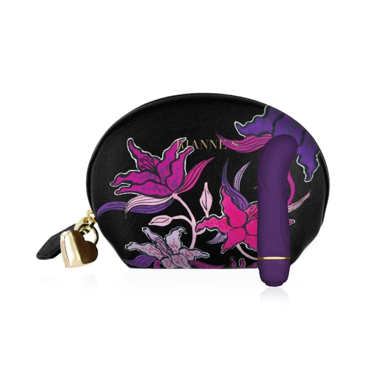 Rianne S Mini G Floral Deep Purple G-Punkt Vibrator aus Silikon in Violett