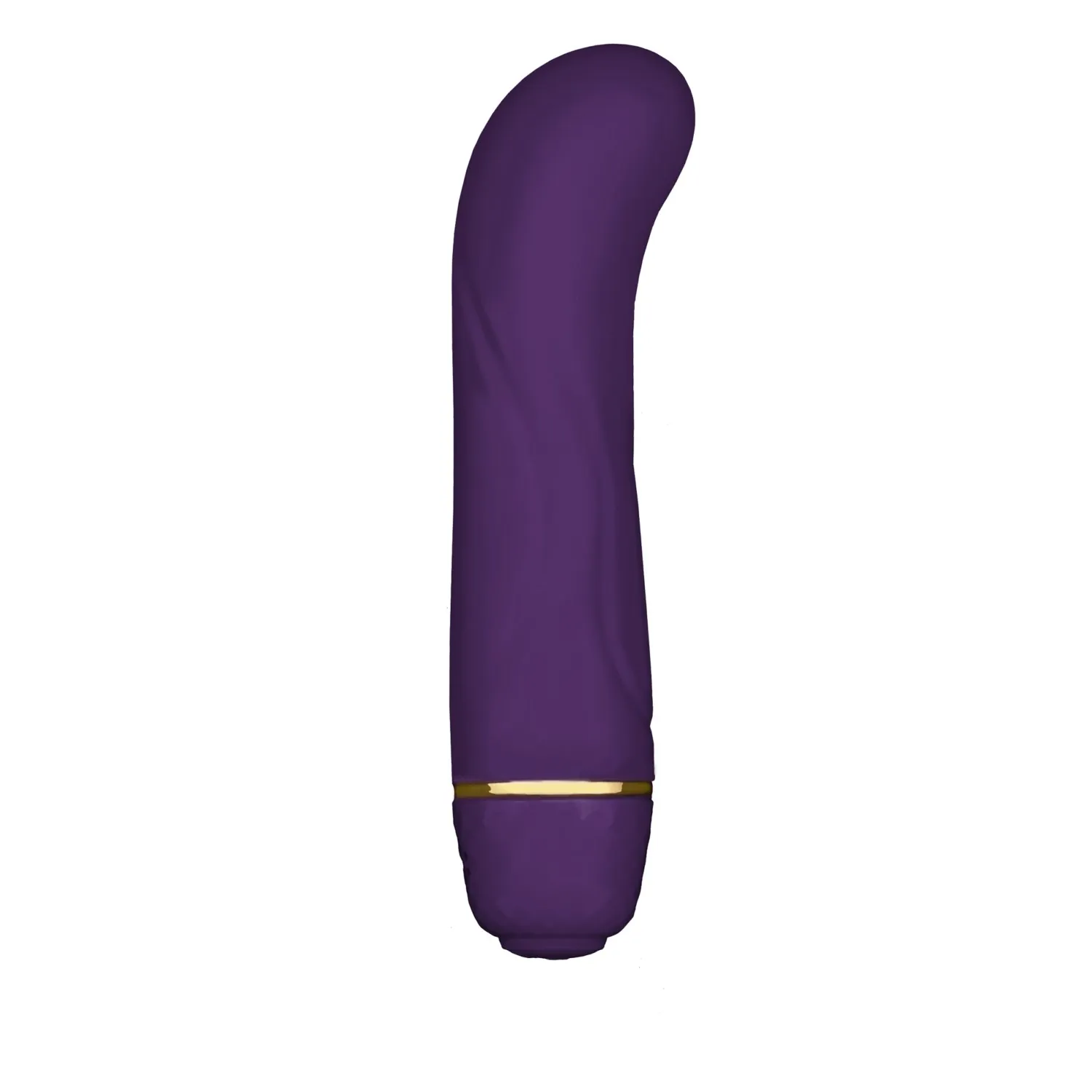Rianne S Mini G Floral Deep Purple kompakter G-Punkt Vibrator aus violettem Silikon