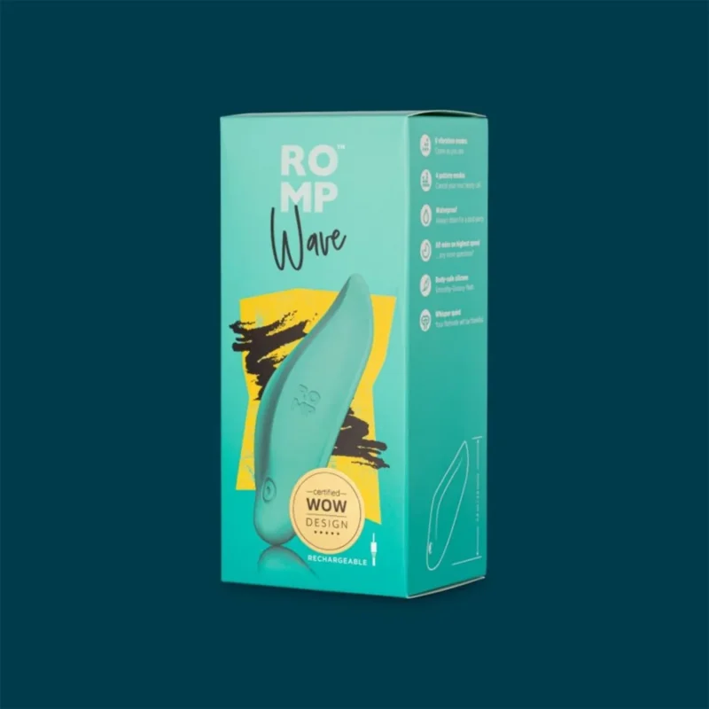 ROMP Wave Klitorisvibrator aus Silikon mit 6 Intensitätsstufen und 4 Vibrationsmodi