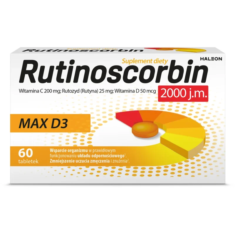 Rutinoscorbin Max D3 Tabletten mit Vitamin C, D3 und Rutin zur Unterstützung des Immunsystems