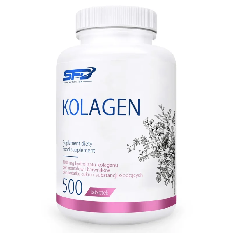 SFD Kollagen 500 Tabletten Nahrungsergänzung mit hydrolysiertem Kollagen für Haut und Gelenke