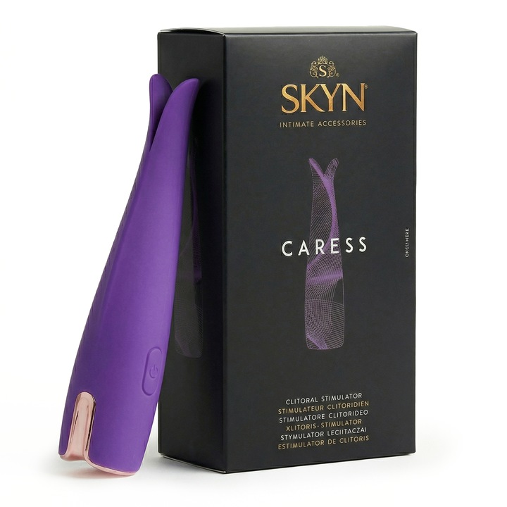 SKYN Caress Klitorisstimulator mit vibrierenden Spitzen und ultraweicher Oberfläche für intensive Klitorisstimulation