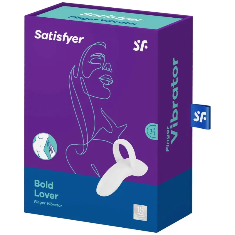 Satisfyer Bold Lover Finger Vibrator weiß aus Silikon