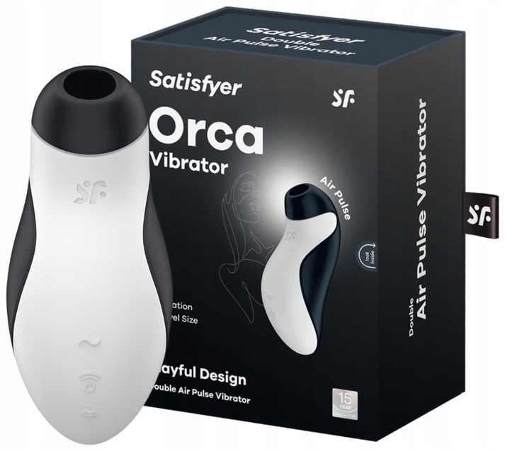 Satisfyer Orca Klitorisstimulator mit Air-Pulse-Technologie aus Silikon, wasserdichter Druckwellen Vibrator