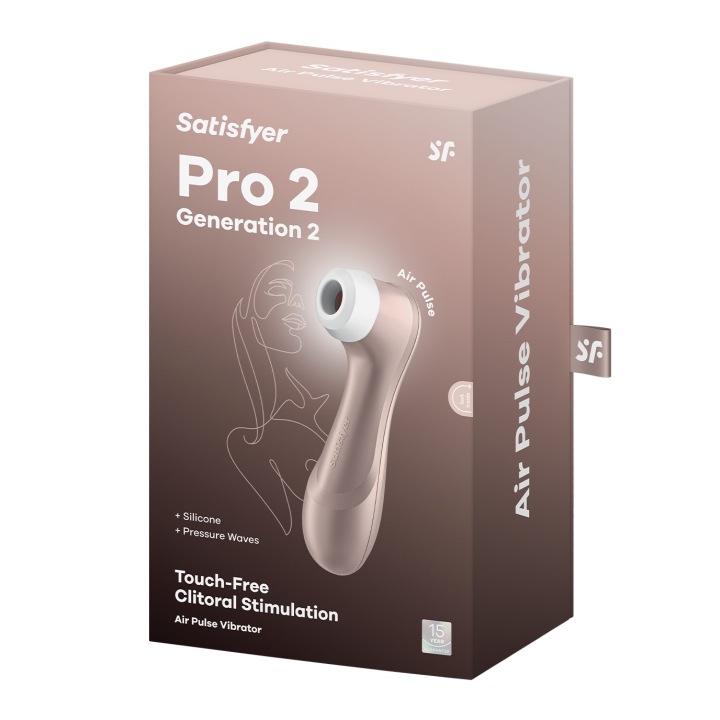 Satisfyer PRO 2 Generation 2 Klitorisstimulator mit Air Pulse Technologie und Silikonaufsatz